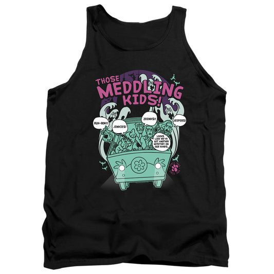 Scooby Doo Meddling Since 1969 Mens Tank Top Shirt Black Officially Licensed