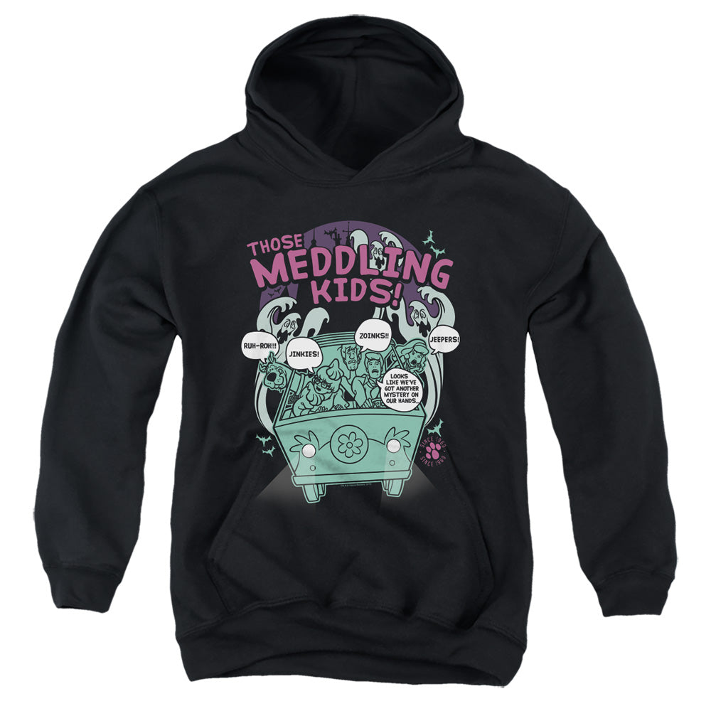 Scooby Doo Meddling Since 1969 Kids Youth Hoodie Black Officially Licensed