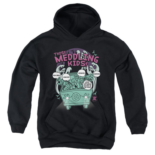 Scooby Doo Meddling Since 1969 Kids Youth Hoodie Black Officially Licensed