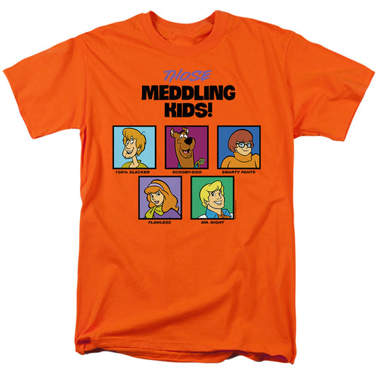 Scooby Doo! Those Meddling Kids! Mens T Shirt Orange Officially Licensed