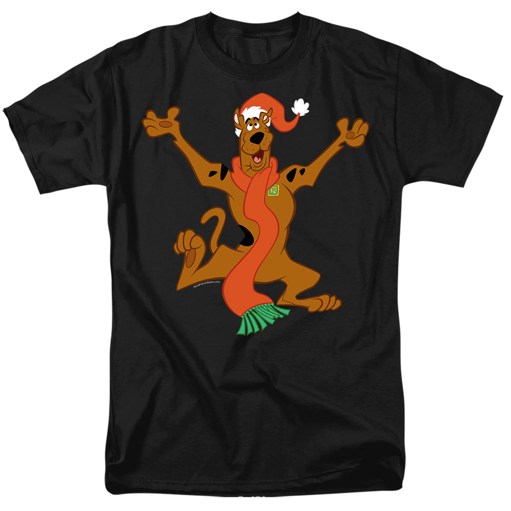 Scooby Doo! Christmas Hugs Mens T Shirt Black Officially Licensed