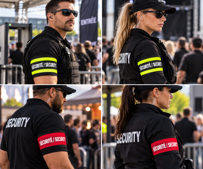 Adjustable Reflective SÉCURITÉ / SECURITY Armband