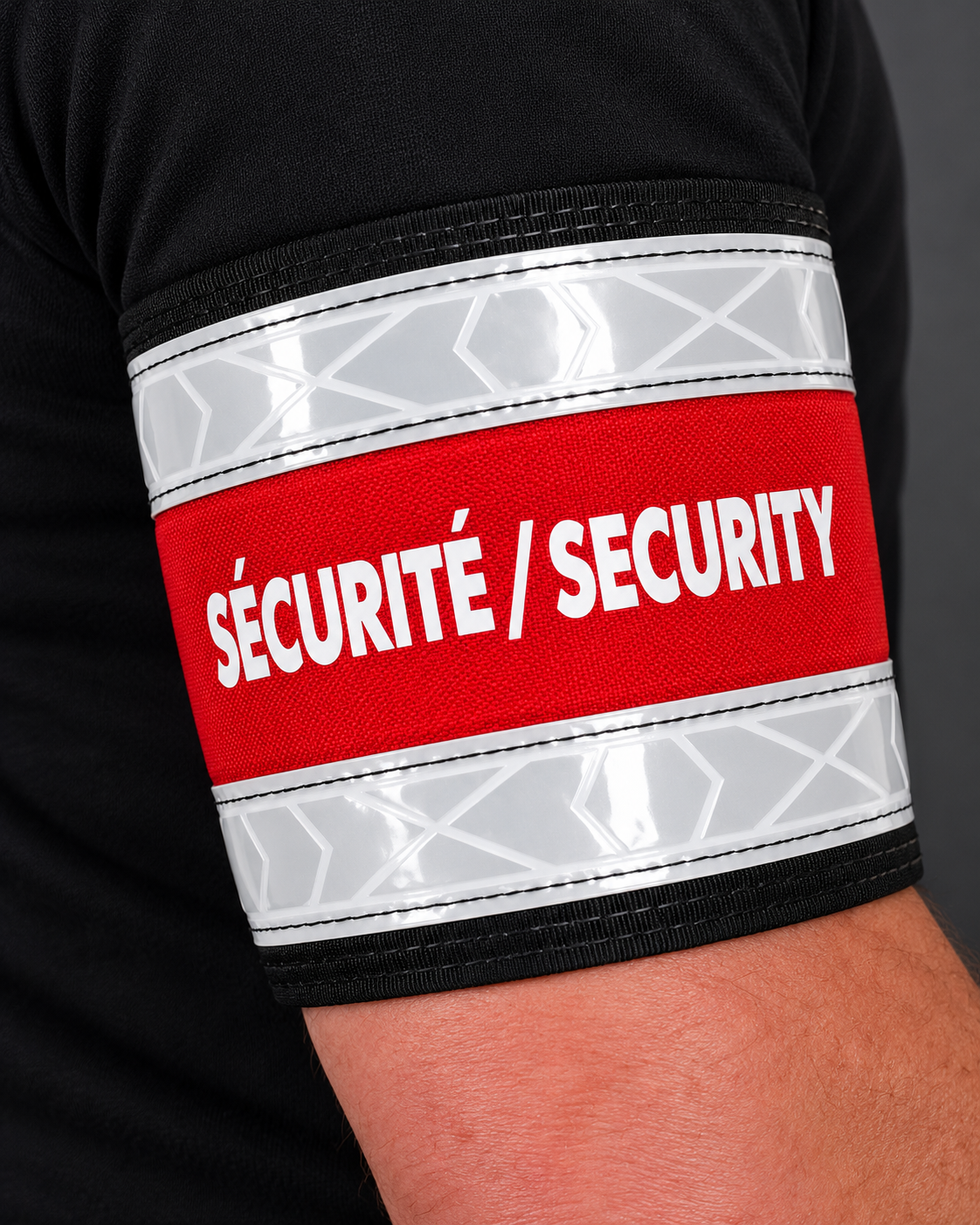 Adjustable Reflective SÉCURITÉ / SECURITY Armband