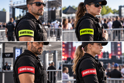Adjustable Reflective SÉCURITÉ / SECURITY Armband