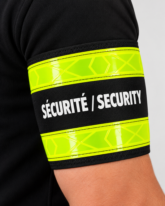 Adjustable Reflective SÉCURITÉ / SECURITY Armband