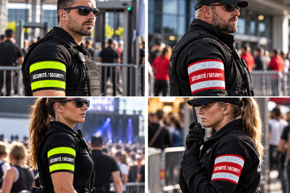Adjustable Reflective SÉCURITÉ / SECURITY Armband
