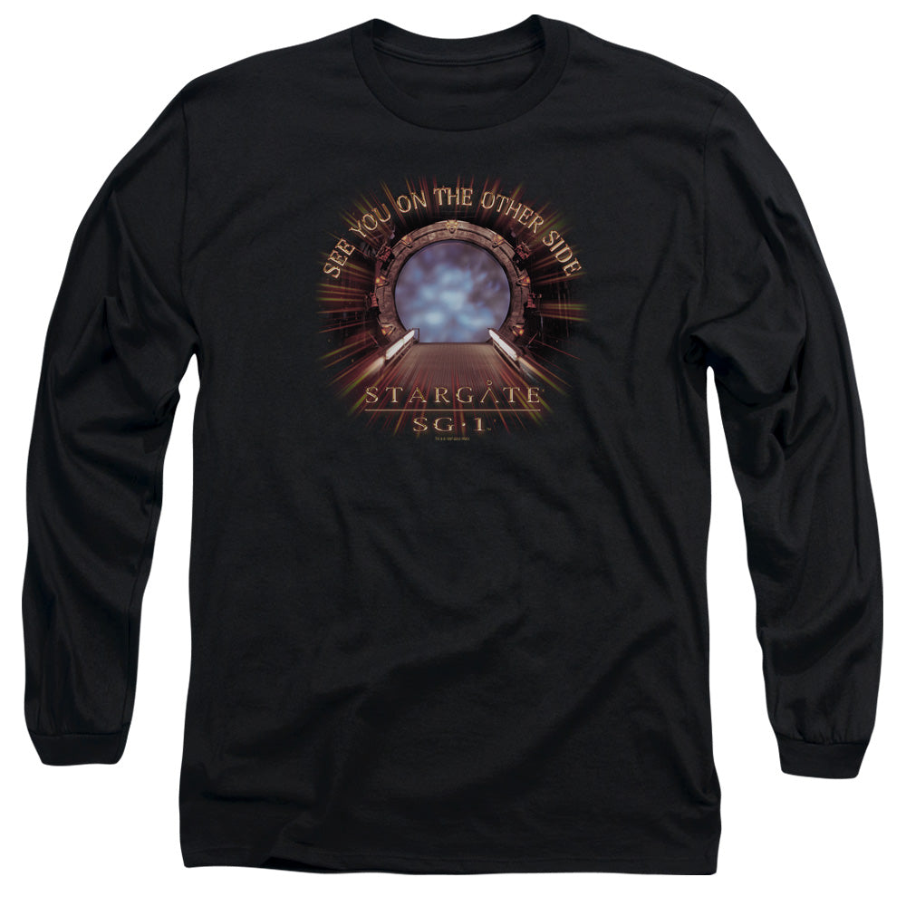 Sg1 Other Side Mens Long Sleeve Shirt Black Officially Licensed