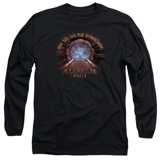 Sg1 Other Side Mens Long Sleeve Shirt Black Officially Licensed