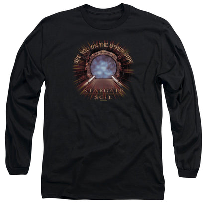 Sg1 Other Side Mens Long Sleeve Shirt Black Officially Licensed