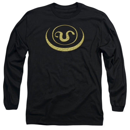 Sg1 Goauld Apothis Symbol Mens Long Sleeve Shirt Black Officially Licensed