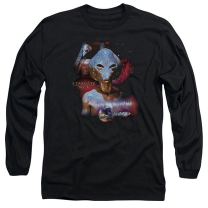 Sg1 The Asgard Mens Long Sleeve Shirt Black Officially Licensed