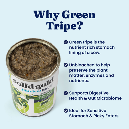 Solid Gold NutrientBoost Grain Free Green Beef Tripe Dog Pate (13.2oz)