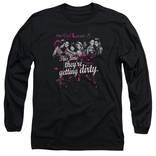 The Real L Word Dirty Mens Long Sleeve Shirt Black Officially Licensed