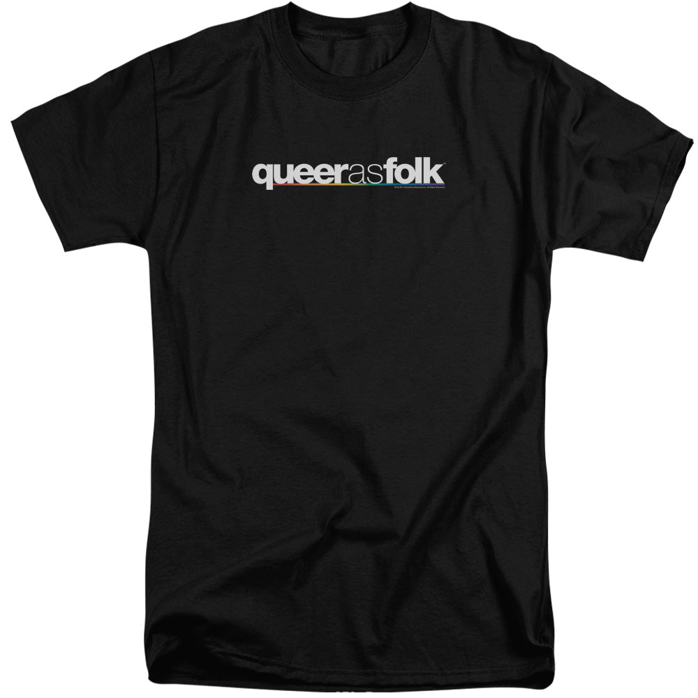 Queer As Folk Logo Mens Tall T Shirt Black Officially Licensed