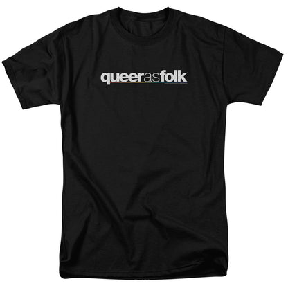 Queer As Folk Logo Mens T Shirt Black Officially Licensed