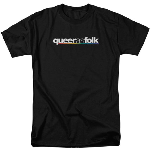 Queer As Folk Logo Mens T Shirt Black Officially Licensed