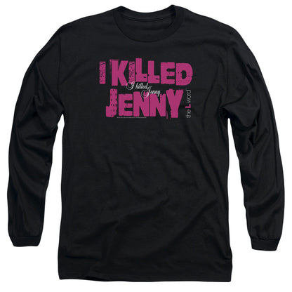 The L Word I Killed Jenny Mens Long Sleeve Shirt Black Officially Licensed