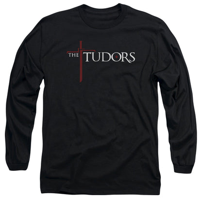 Tudors Logo Mens Long Sleeve Shirt Black Officially Licensed