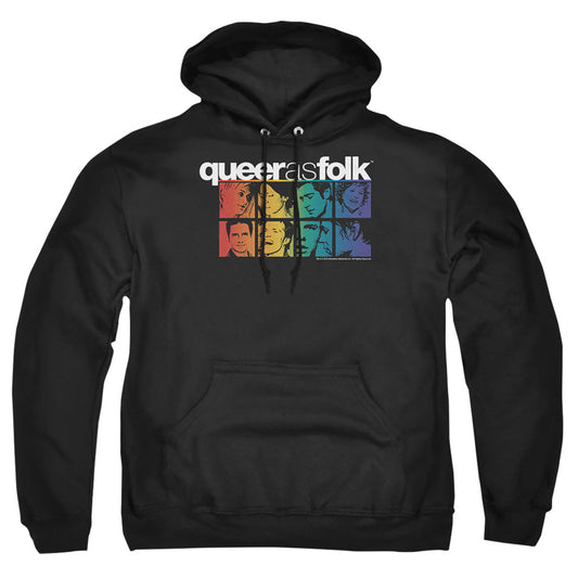 Queer As Folk Cast Mens Hoodie Black Officially Licensed