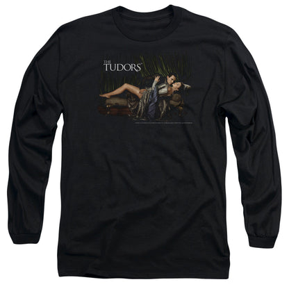 Tudors The King And His Queen Mens Long Sleeve Shirt Black Officially Licensed