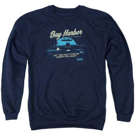 Dexter Moonlight Fishing Mens Crewneck Sweatshirt Navy