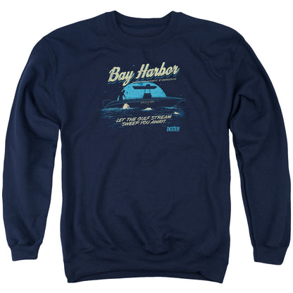 Dexter Moonlight Fishing Mens Crewneck Sweatshirt Navy