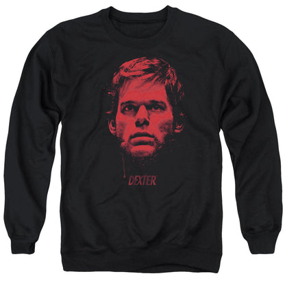 Dexter Bloody Face Mens Crewneck Sweatshirt Black