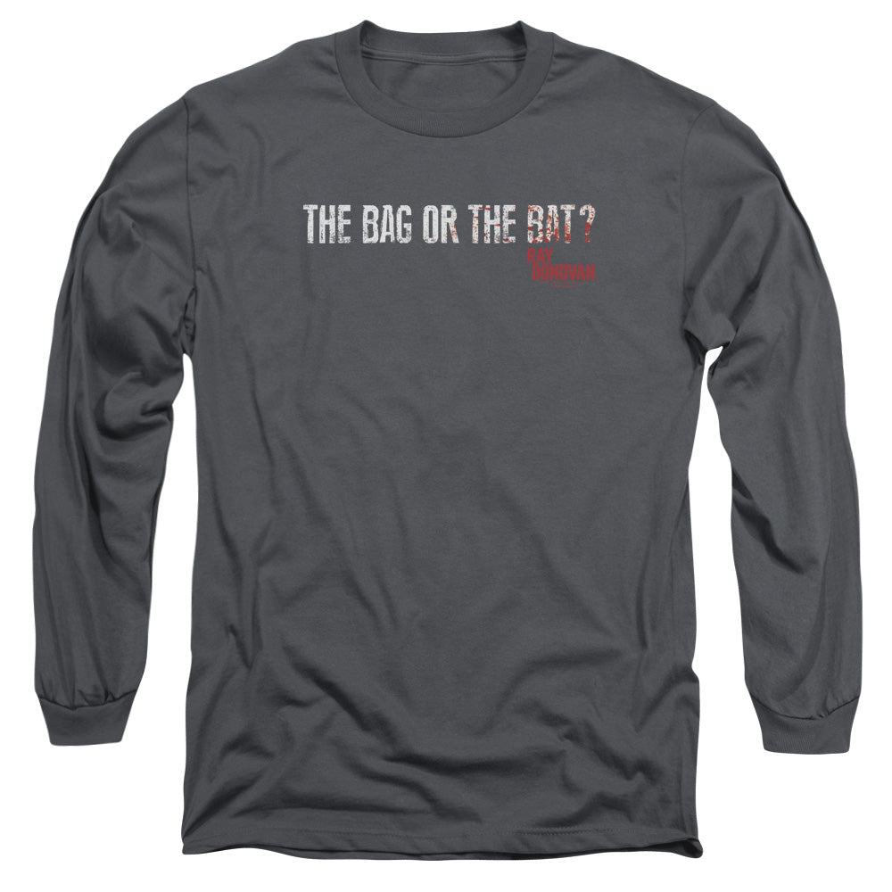 Ray Donovan Bag Or Bat Mens Long Sleeve Shirt Charcoal Officially Licensed