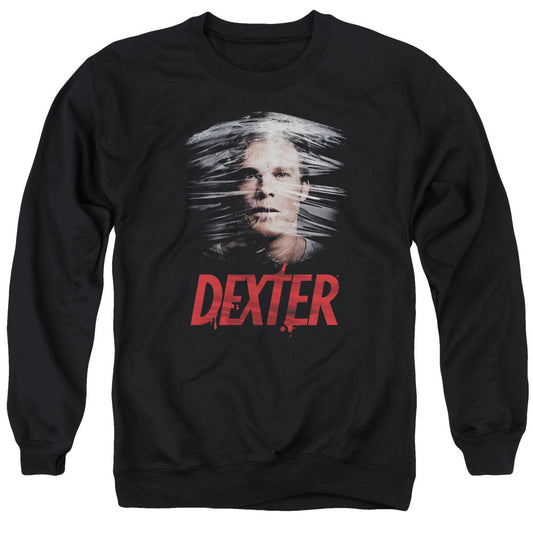 Dexter Plastic Wrap Mens Crewneck Sweatshirt Black
