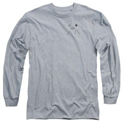Twin Peaks Peak Pie Mens Long Sleeve Shirt Athletic Heather Officially Licensed