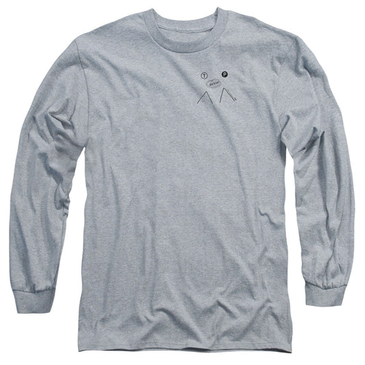 Twin Peaks Peak Pie Mens Long Sleeve Shirt Athletic Heather Officially Licensed