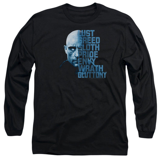 Shazam Movie Evil Sivana Mens Long Sleeve Shirt Black Officially Licensed Officially Licensed