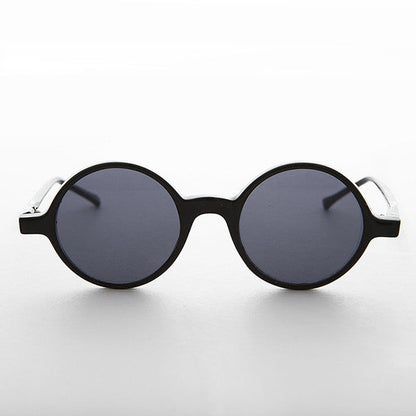 Vintage Retro Circle Acetate Plastic Round Sunglass - Sienna
