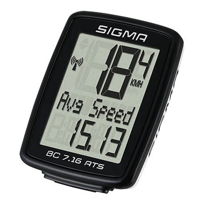 SIGMA Bicycle Computer - BC 7.16, Analogue Wireless