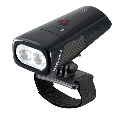 SIGMA BUSTER 1100 – Bike Front Light w/ Handlebar Mount or Helmet Bracket