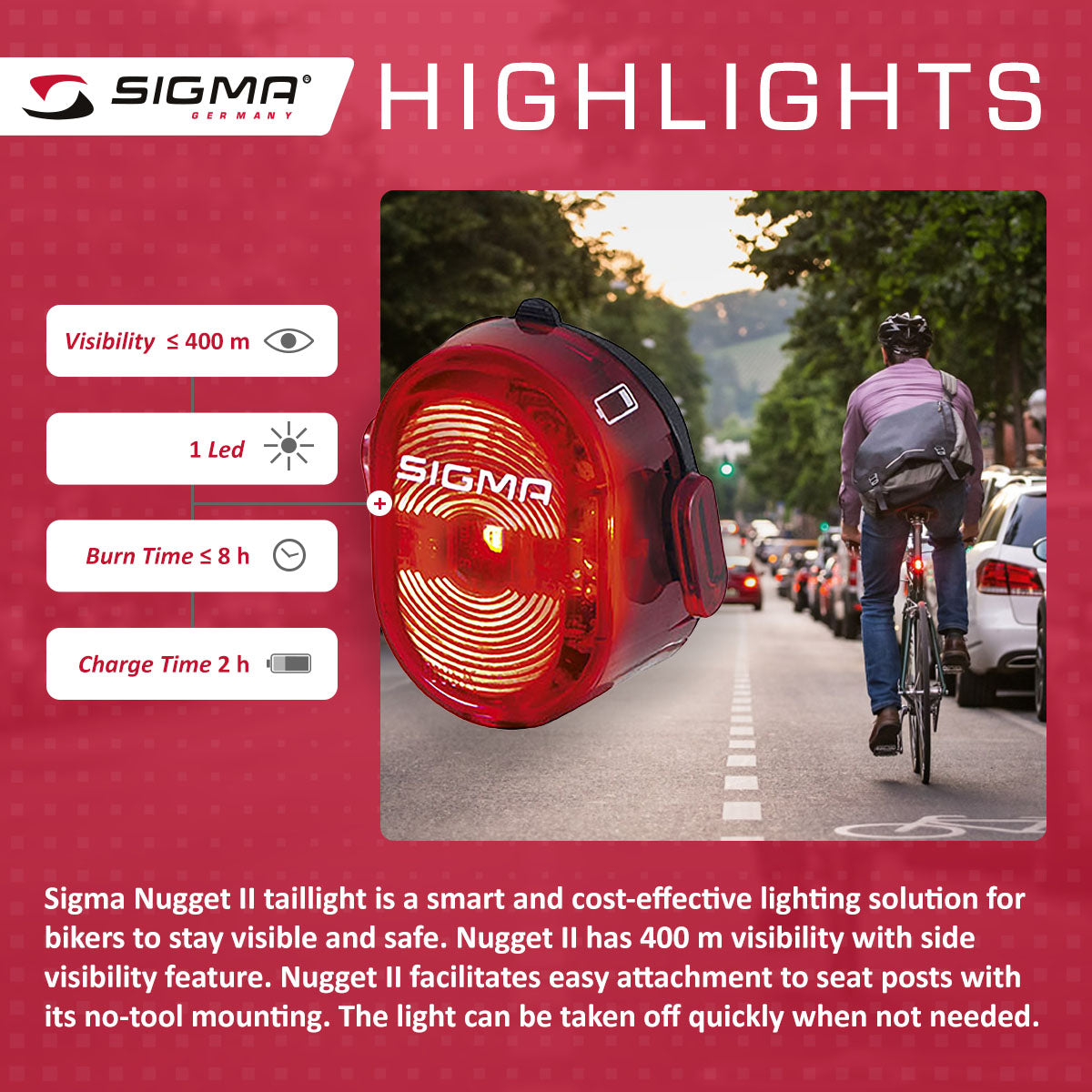 SIGMA Light - BUSTER 100, Power Light w/ optional NUGGET II Flash