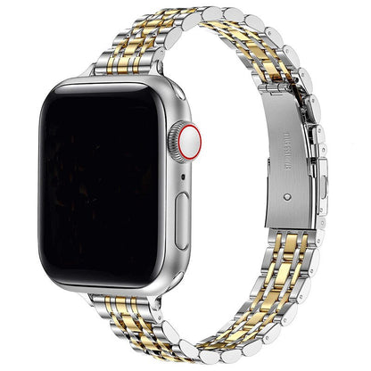 Stainless Steel Wicker Apple Watch Band Series 11/10/9/8/7/6/5/4/ SE / Ultra 1/2/3
