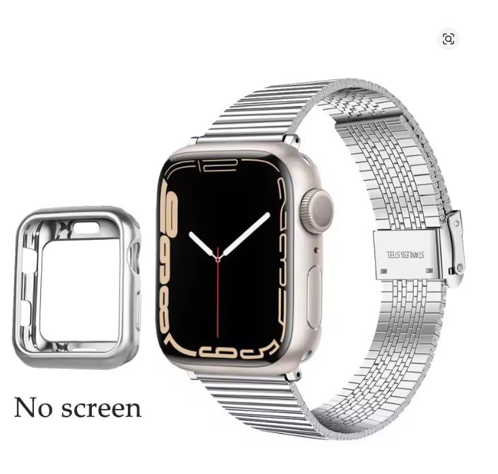 Stainless Steel Strap Apple Watch Band Series 11/10/9/8/7/6/5/4/ SE / Ultra 1/2/3