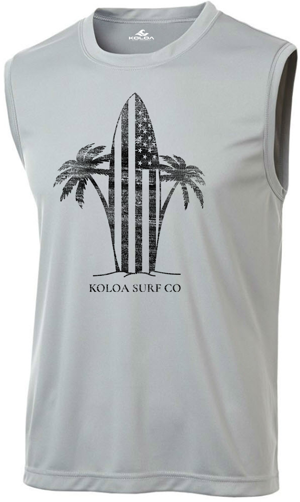 Koloa Retro USA Surfboard Athletic Sleeveless T-Shirt