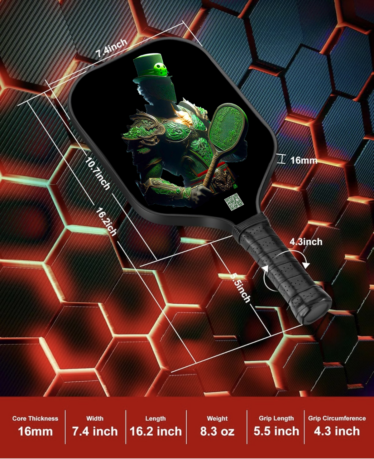 Grateful Dead Drops - Stella Blue - Pickleball Paddle