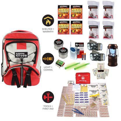 Family Blackout Kit | Emergency Light, Warmth & First Aid