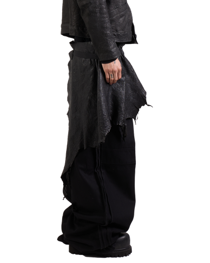 LEATHER HALF SKIRT
