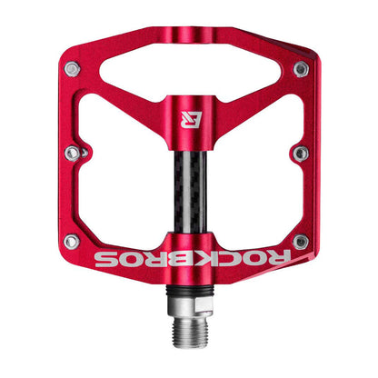 ROCKBROS Mountain MTB Bike Flat 9/16 Lightweight Carbon Fiber Sealed Bearing Pedals - Triathlete Store