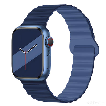 Silicone Magnetic Snap-ring Buckle Watch Strap