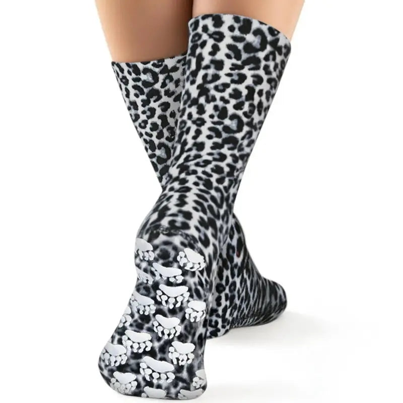 Polar Feet Fleece Socks - Snow Leopard