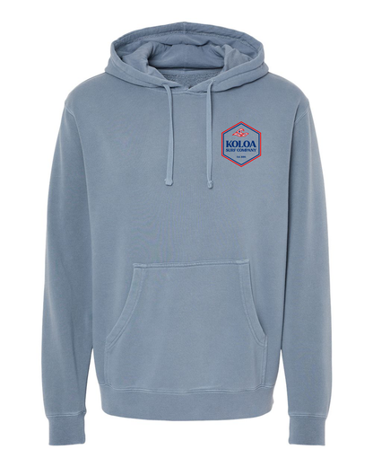 Koloa American Hexagon Pigment-Dyed Hoodie