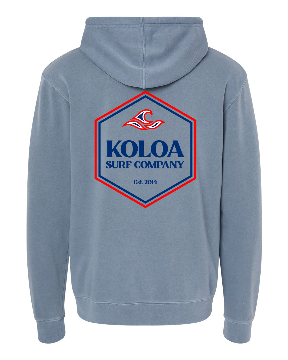 Koloa American Hexagon Pigment-Dyed Hoodie