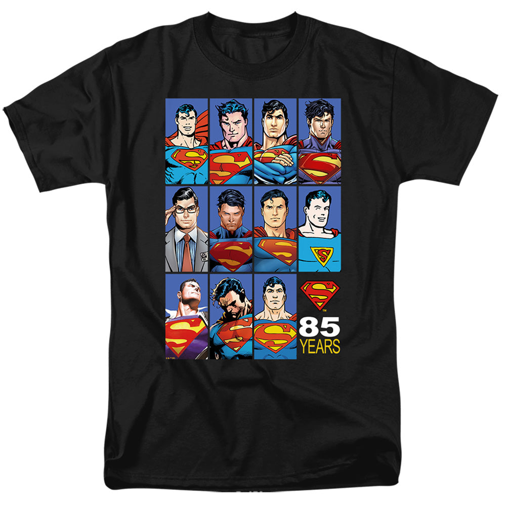 Dc Many Faces 85 Years Mens T Shirt Black Officially Licensed