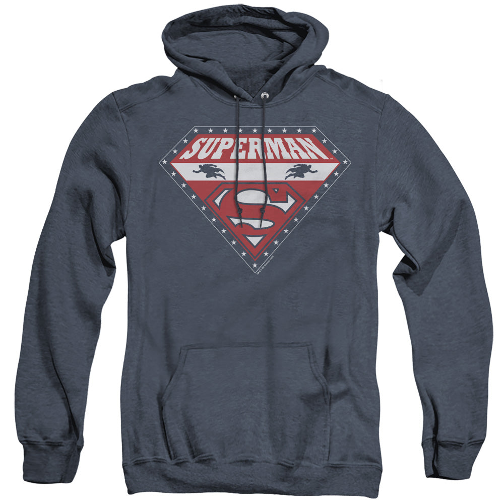 Superman Superman For President Heather Mens Hoodie Navy