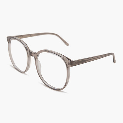 Gray Round Retro Blue Light Blocker- Glasses - Smarty